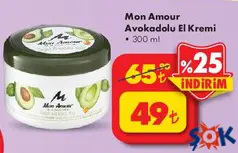 MON AMOUR AVOKADOLU EL KREMİ 300 ML MON AMOUR AVOKADOLU EL KREMİ 300 ML